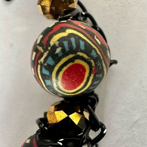 Colorful chain beaded bracelet - Picture 2 of 5